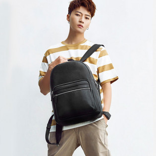 VLLICON men's casual portable backpack black